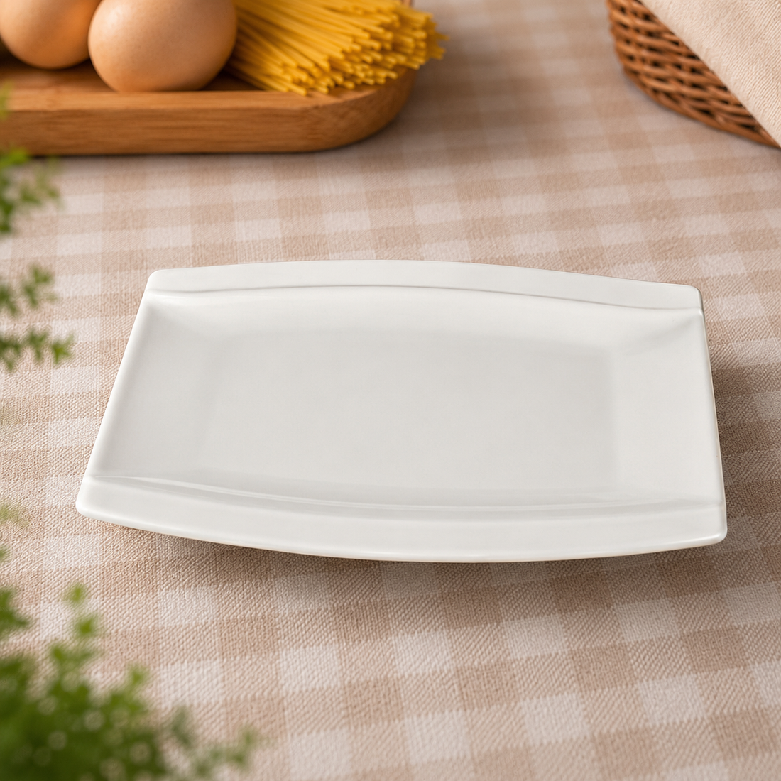 WIDE RECTANGULAR PLATE