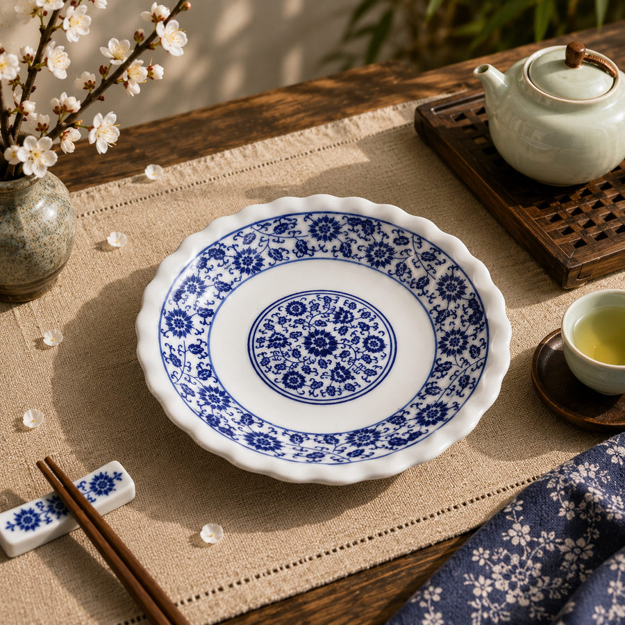 Lotus vine sun bowl
