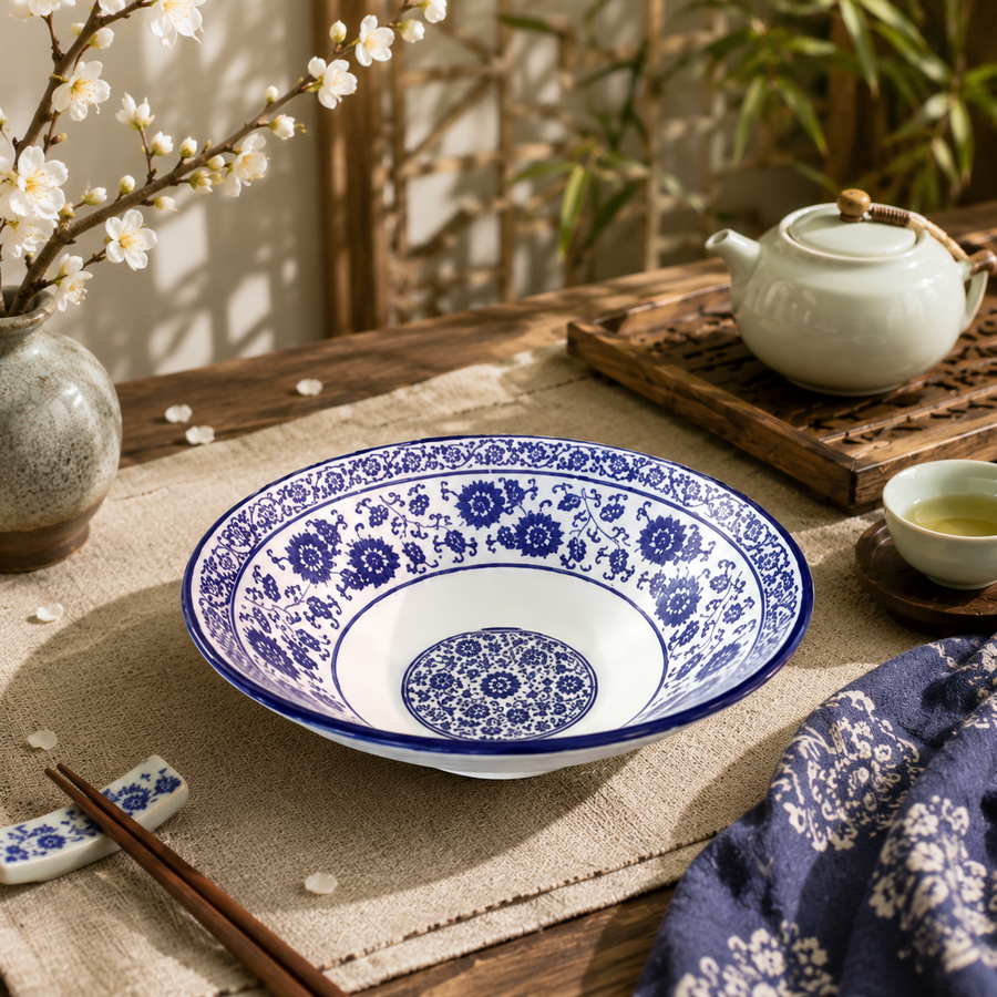 Lotus vine pattern bowl