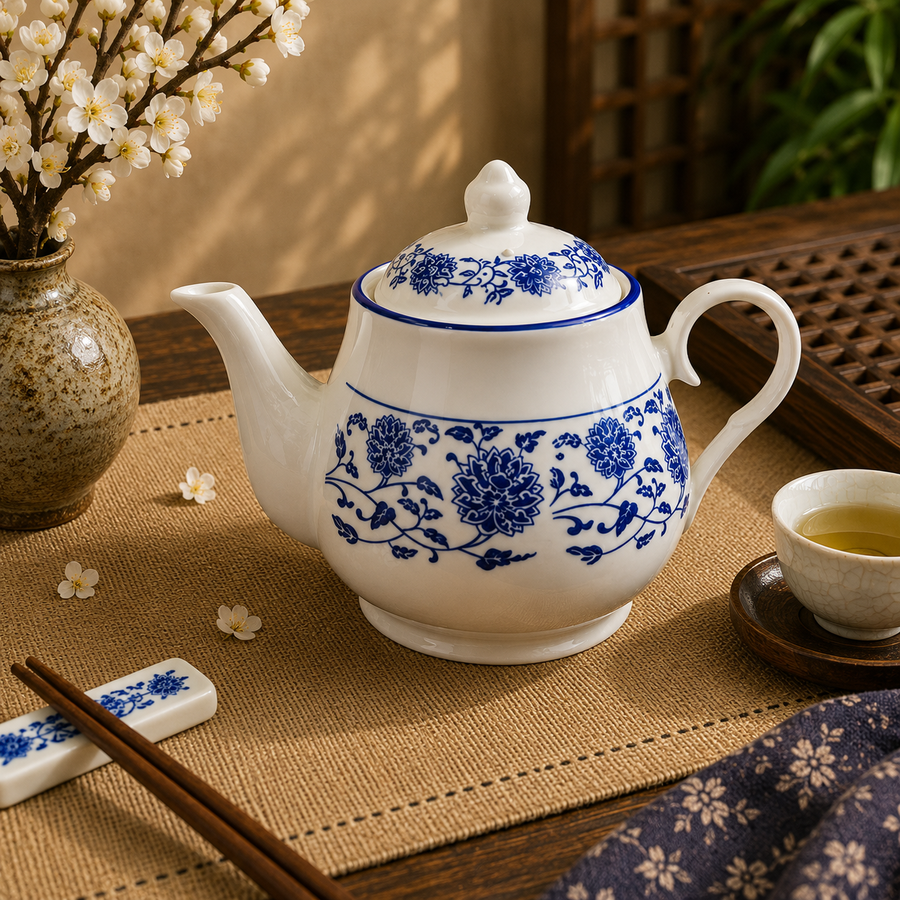 Lotus vine beauty teapot