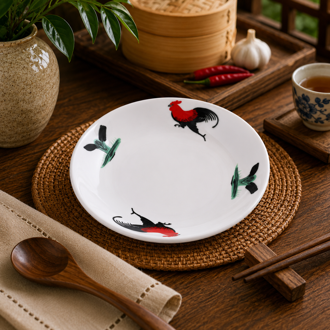 ROOSTER FRUIT PLATTER