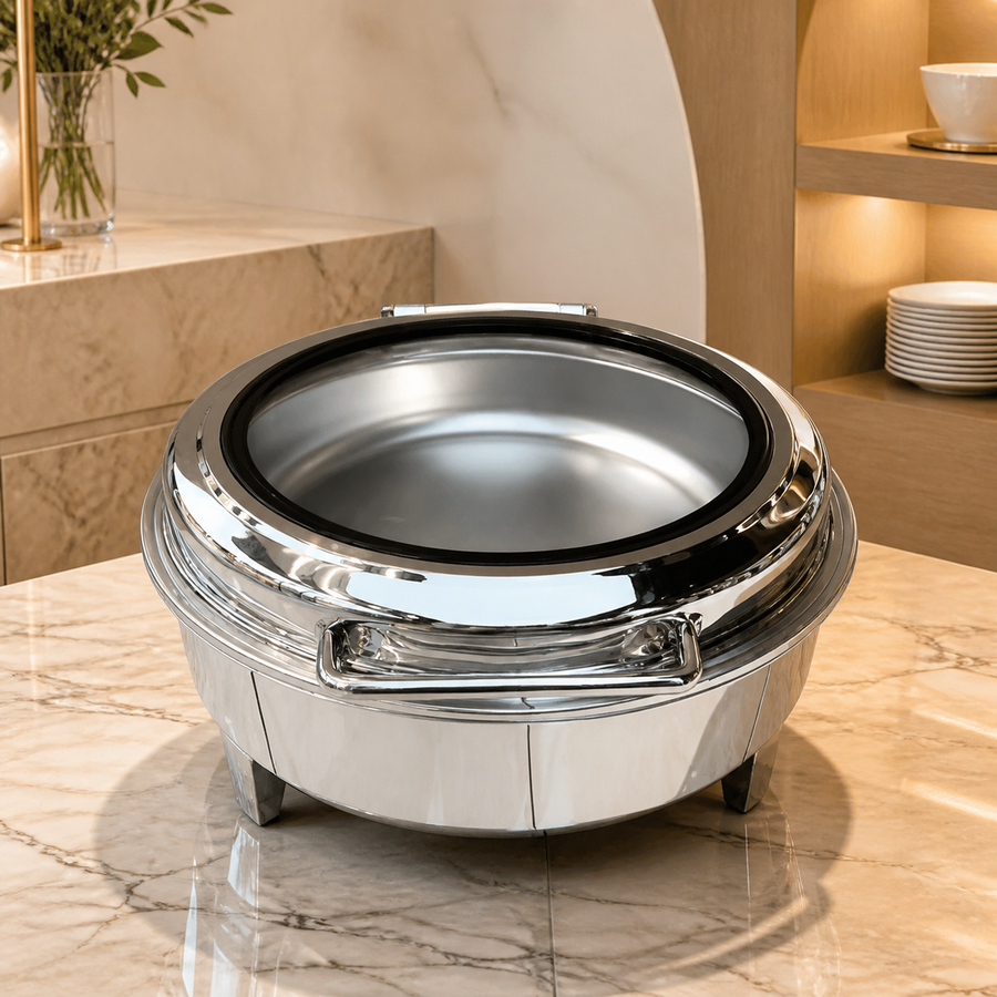 6L Round Large Glass Dining Stove