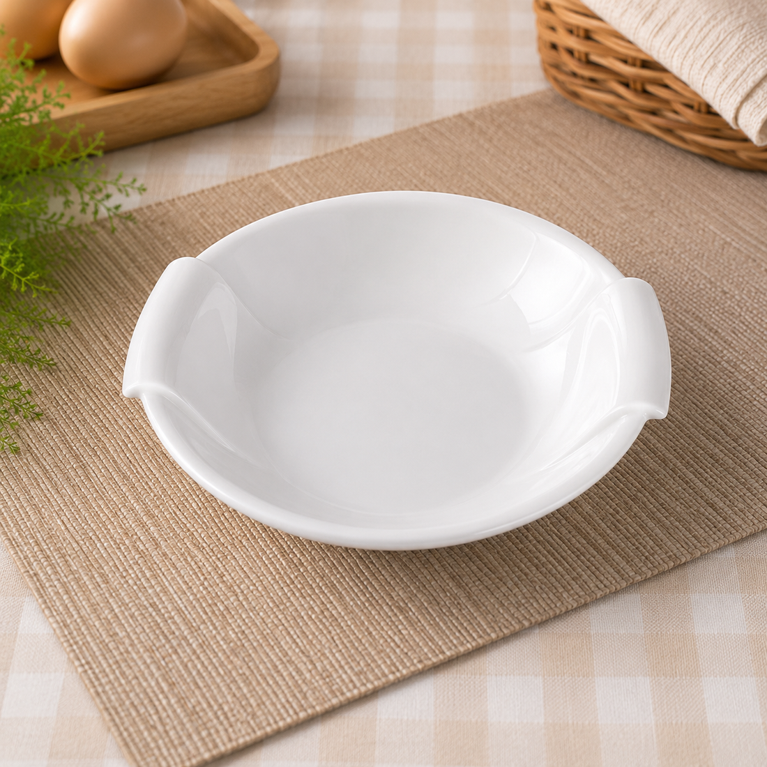 DOUBLE-EARED PLATE