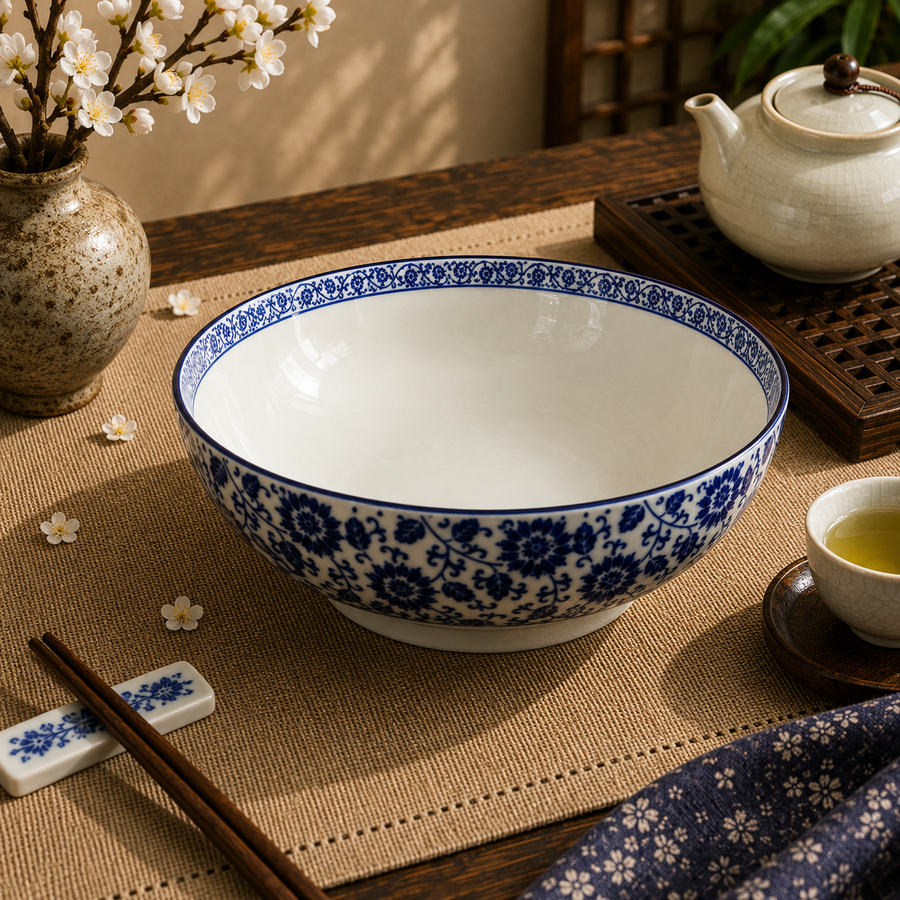 Lotus-shaped electronic bowl