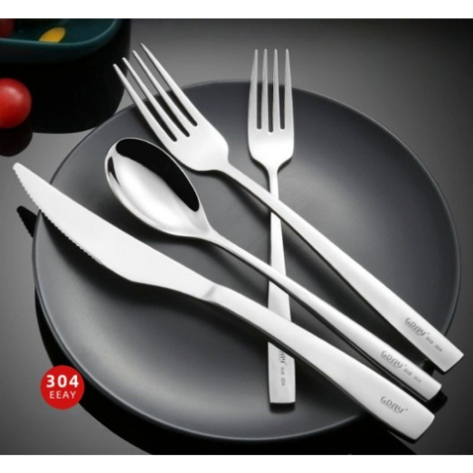 AY 304 Fangya 4mm Stainless Steel Spoons, Forks and Knives