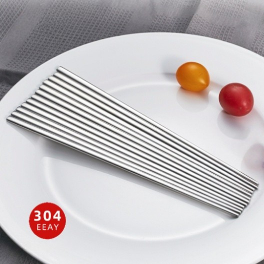 AY 304 Korean Style Solid Stainless Steel Chopsticks