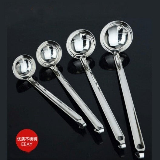 AY Hooked Handle 2-Li 201 Stainless Steel Size 6 7 8 9 10 Soup Ladle