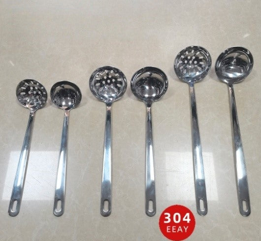 AY Jingya Series 304 Stainless Steel Size 6 7 8 Soup Ladle Soup Skimmer