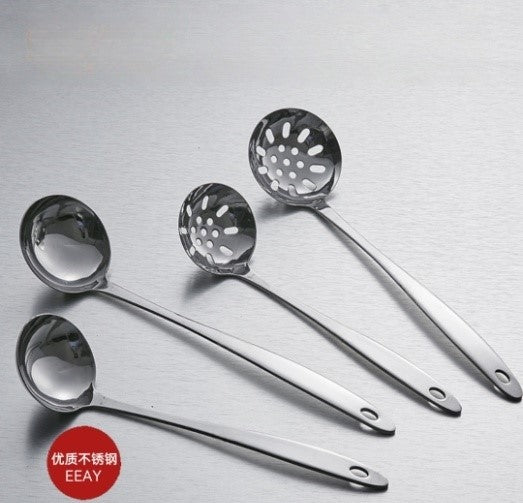 AY Plain Finish 3-Li 201 Stainless Steel Size 6 7 Soup Skimmer Soup Ladle