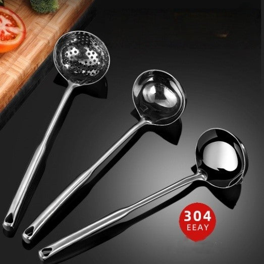 AY Premium 304 Stainless Steel Size 8 Soup Ladle Soup Skimmer Oil Separator Ladle