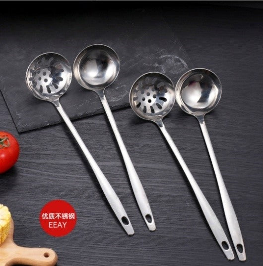 AY Straight Handle 3-Li 201 Stainless Steel Size 7 Soup Ladle Soup Skimmer