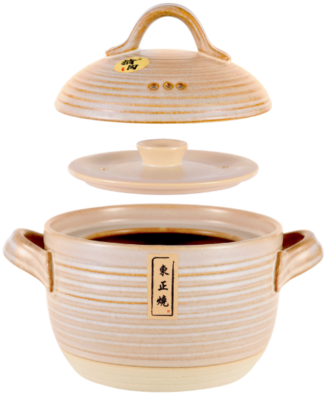 CFR Vintage-Fired Double-Lid Low-Pressure Pot – Caramel Brown