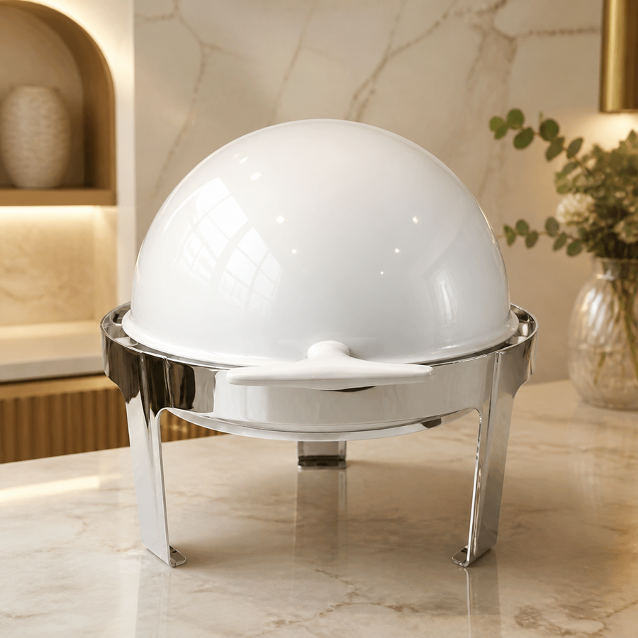 Circular Full Flip Dining Stove White