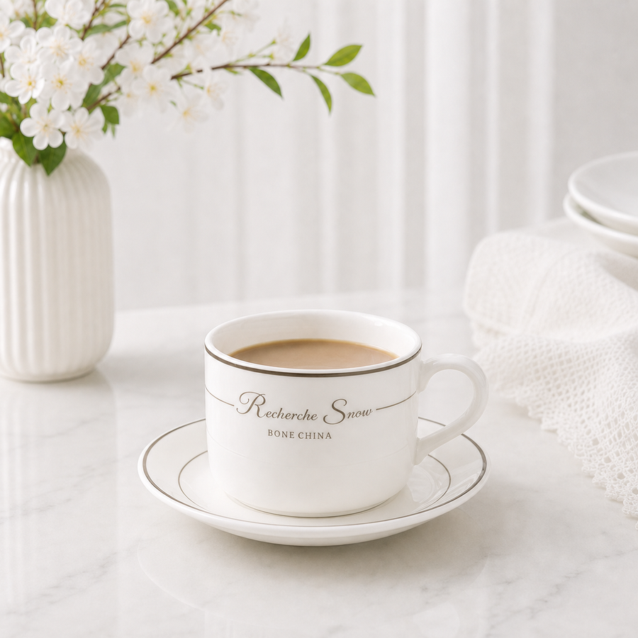 Recherche Snow Bone China Cup & Saucer