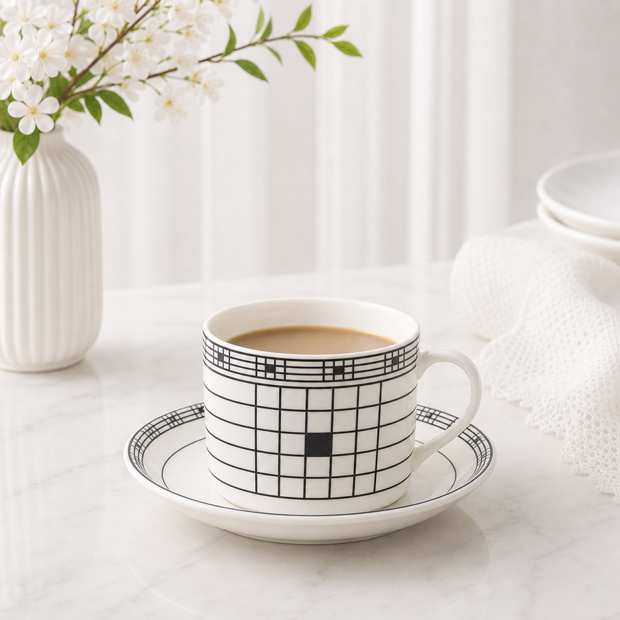 043 Floral Cup & Saucer