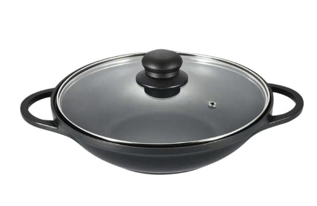 CTB Classic Aluminum Double-Handle Wok with Composite Base