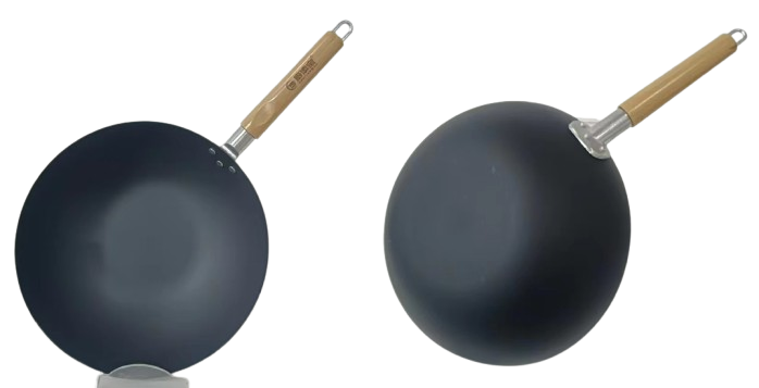 CTB Deep Double-Sided Sandblasted Nonstick Flat Wok