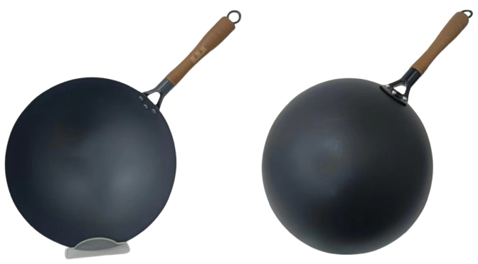 CTB Deep Double-Sided Sandblasted Nonstick Round Wok