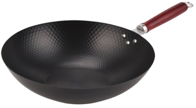 CTB Diamond Pattern Carbon Steel Wok