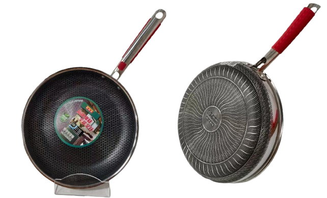 CTB Double-Sided Tri-Ply Steel Frying Pan