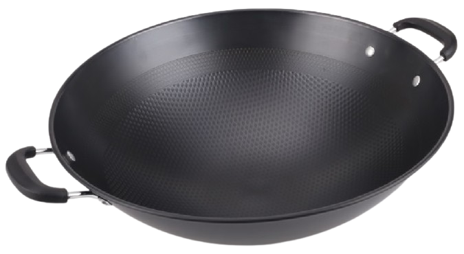 CTB Embossed Carbon Steel Wok