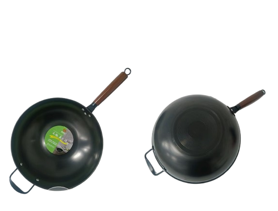 CTB Flat Bottom Carbon Steel Wok