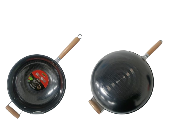 CTB Glossy Honeycomb Carbon Steel Wok