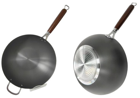 CTB Hard-Anodized Aluminum Flat Bottom Wok