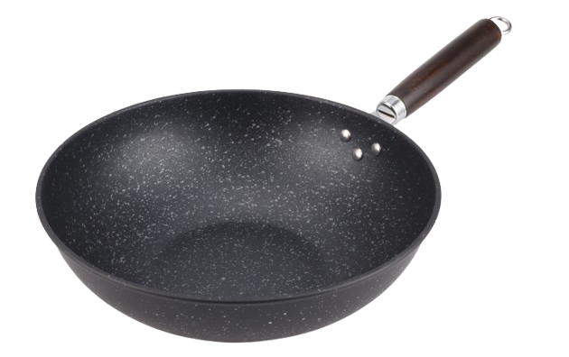 CTB Maifan Stone Steel-Spatula Safe Nonstick Flat Wok 1.7mm