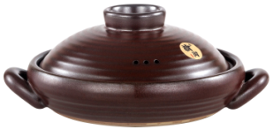 DZS Large-Handle Earthenware Shallow Pot – Rust Red
