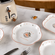 Floral Charm Starry Whisper Ceramic Tableware Set