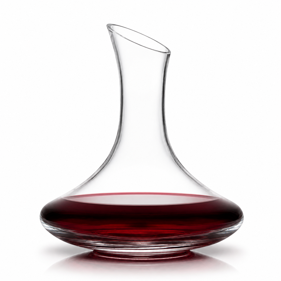 Glass-Slanted decanter without handle