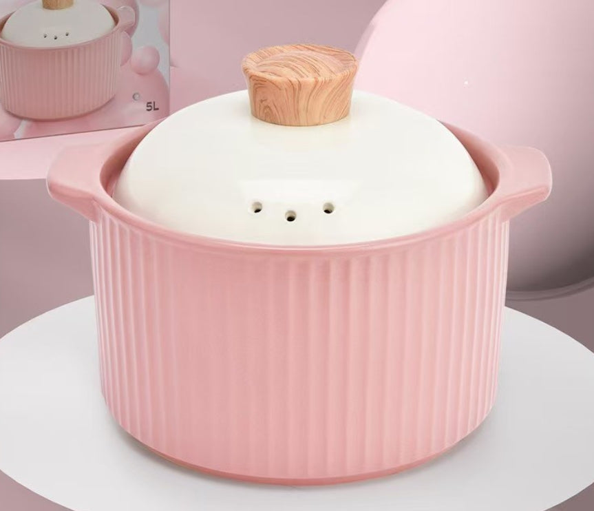 liter fine-striped pot