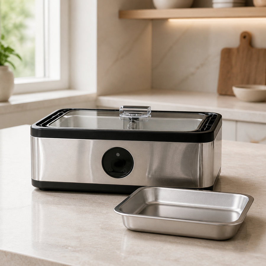 Rectangular Double Pot Electric Insulated Dining Stove
